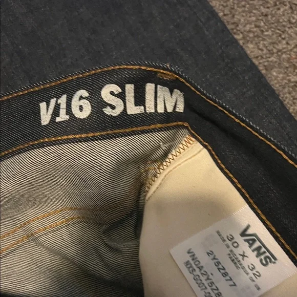 Vans Men's Dark Blue Jeans - Picture 4 of 5